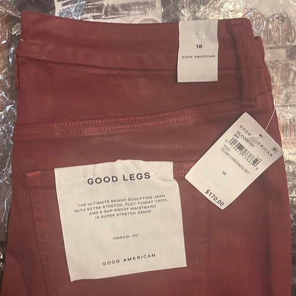 SOLD! Good American Good Jean in color Cardinal0001. Size 18 - Picture 6 of 6